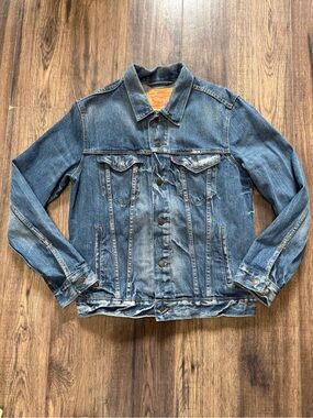 Levi's Distressed Blue Denim Jacket - Men's Trucker